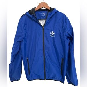 Ralph Lauren RLX Hooded Waterproof  Windbreaker Nautical Jacket Size Large